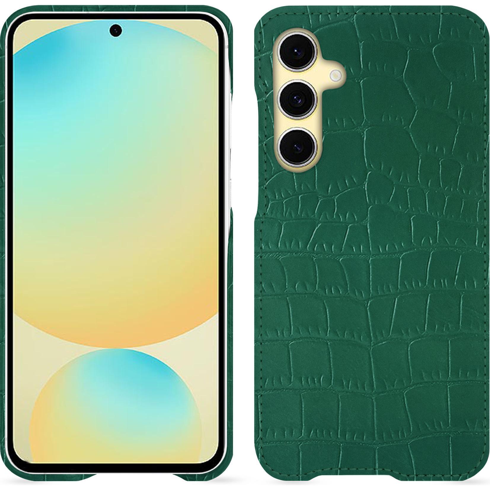 Noreve Lederschutzhülle (Samsung Galaxy S24 FE), Smartphone Hülle, Grün