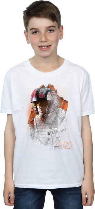Produktbild Star Wars The Last Jedi Poe Dameron Brushed TShirt Jungen (128)