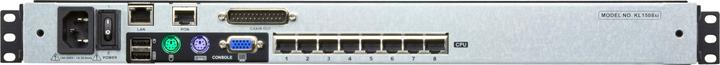Immagine prodotto Aten KL1508AiM CH Cat.5 KVM over IP Switch a 8 porte, 17" LCD, doppia guida, layout CH