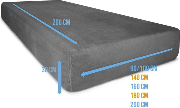 Image du produit Aspero 2 draps-housses en flanelle PERPIGNAN (180 x 200 cm)