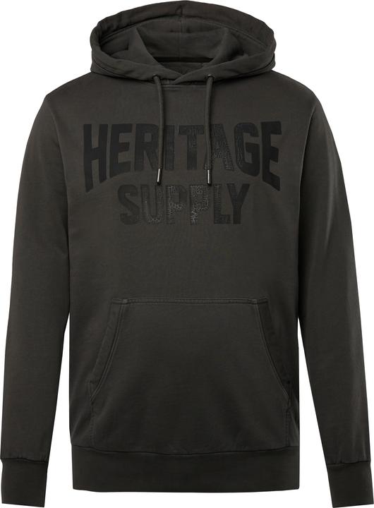 Actual product image JP1880 JP 1880 Hoodie, Crack-Brustprint, Vintage Look, Kapuze (XXL)