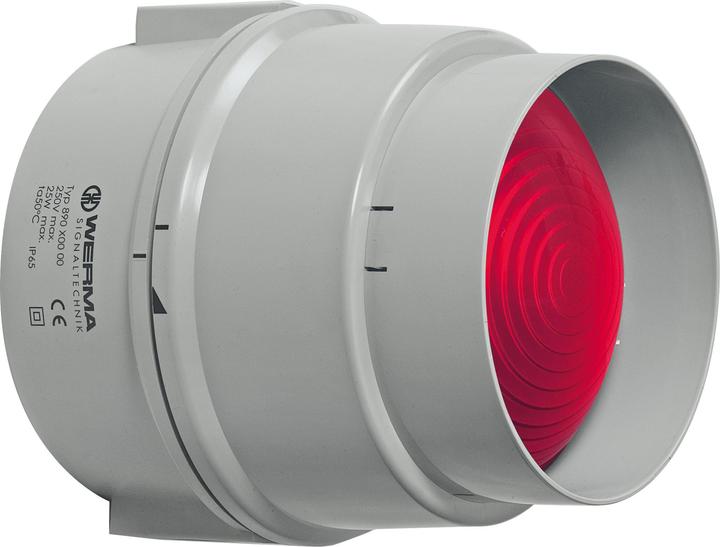 Werma Red 25W traffic light beacon IP65