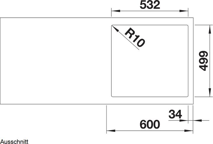 Produktbild Blanco Subline 500-IF/A SteelFrame (Einbauspüle, 54.30 cm, 51 cm)