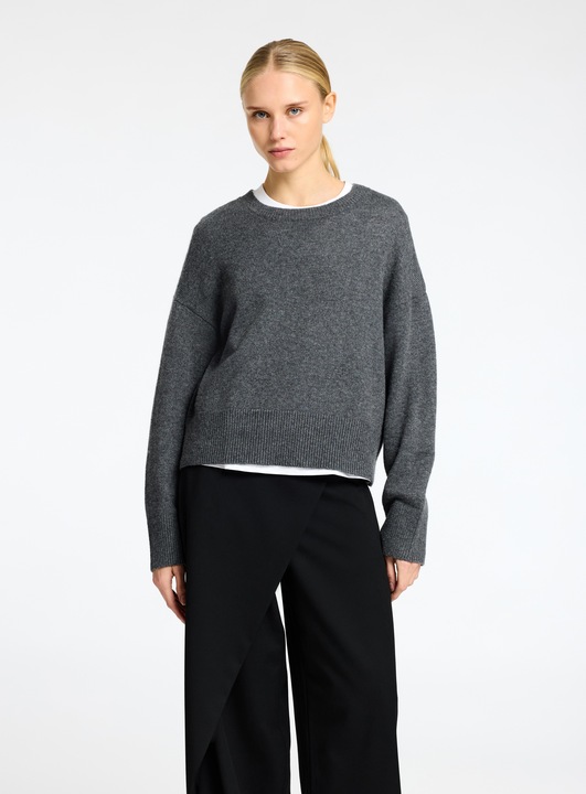 Actual product image Selected Femme Slflara Ls Knit O-Neck Bf (L)