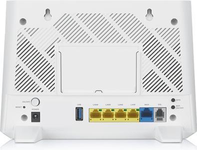 Actual product image Zyxel VMG3625-T50B wireless router Gigabit Ethernet Dual-band ( / ) White