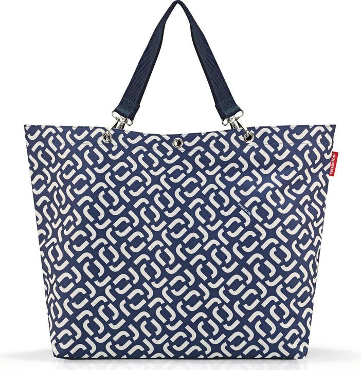 reisenthel Sac Shopper XL Signature Bleu marine/blanc