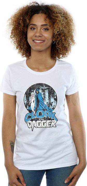 Actual product image Womens/Ladies Cloak And Dagger Retro Cotton T-Shirt (XXL)