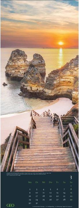 Produktbild Neumann GEOWege2026-Wand-Kalender-Reise-Kalender-Poster-Kalender-25x69 (25 x 69 cm)