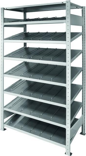 Produktbild Schulte Lagertechnik Kanban Grund-Regal MULTIplus150 mit Trenn-und Seitenführung