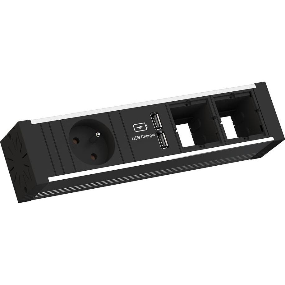Thumbnail - Bachmann, Steckdosenleiste, VENID 1x UTE 1x Chargeur USB (1 x, CEE 7/5, CEE 7/3, 0.20 m)
