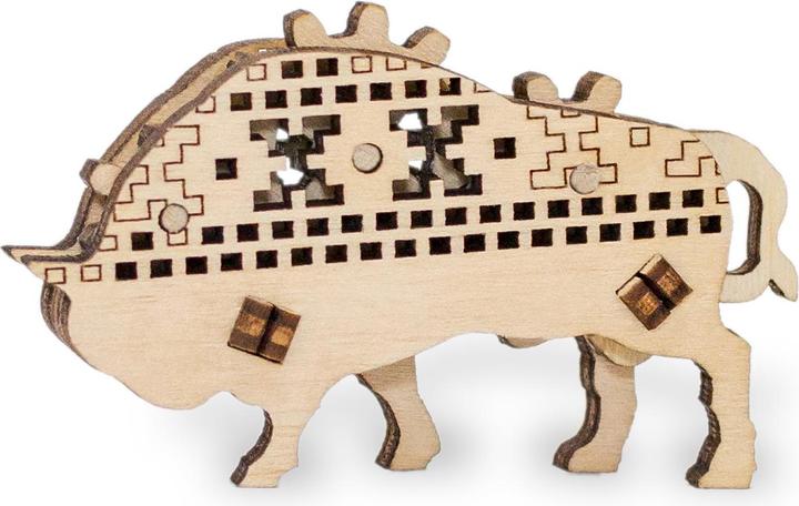 Produktbild Eco Wood Art 3D Wooden Jigsaw Puzzle - Bison (11 Teile)