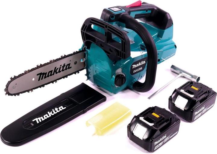 Actual product image Makita DUC 256 T Battery chain saw 36 V ( 2x 18 V ) Brushless 25 cm + 2x rechargeable battery 5.0 Ah - (Battery chain saw)