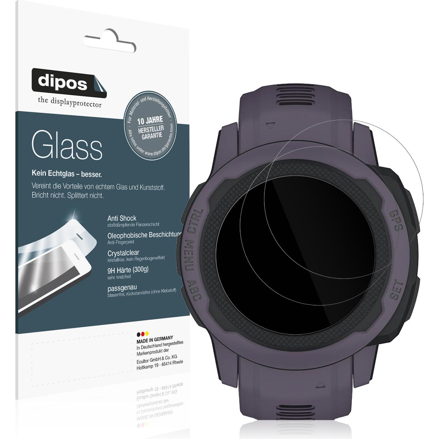 Dipos Displayschutz Anti-Shock, Smartwatch Schutzfolie, Transparent