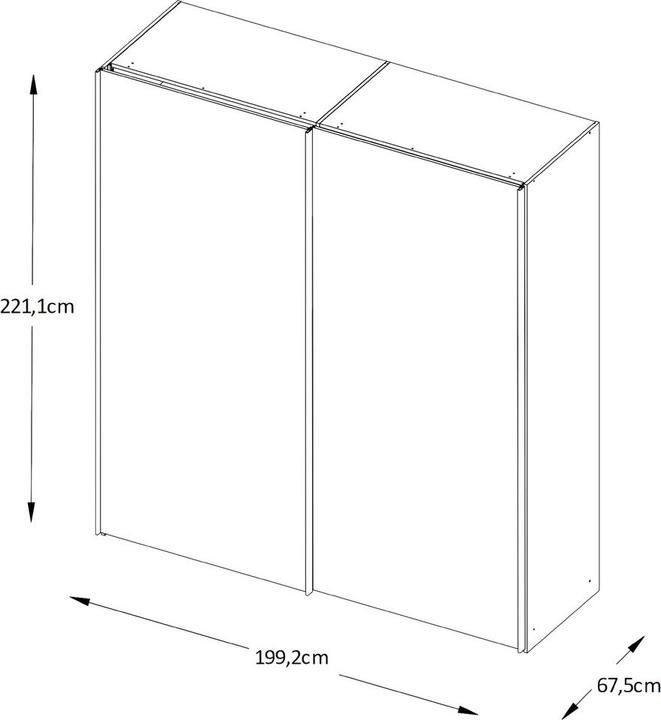 Immagine prodotto Moderano Primo (200 x 68 x 222 cm)