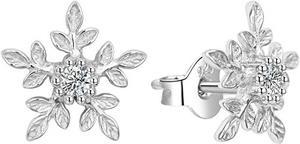 Produktbild Agato - Beautiful silver earrings Snowflakes AGT-E013PW