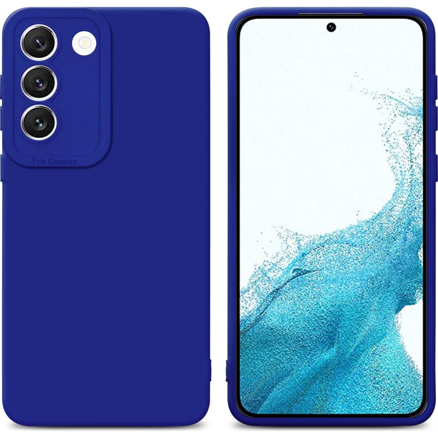 Cadorabo Hülle für Samsung Galaxy S22 im TPU Fluid LM162 Style (Samsung Galaxy S22+), Smartphone Hülle, Blau