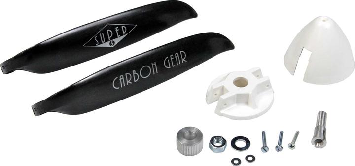 Super kit d'hélice rabattable 6x3" 2,3mm arbre performance spinner 39x30 logement métal 5