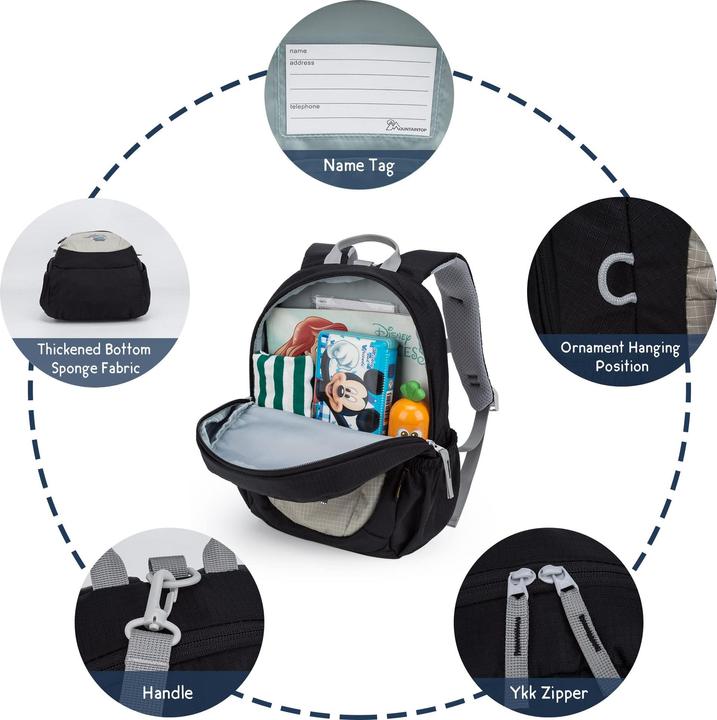 Produktbild Only-Bags.Store Kleinkind-Rucksack mit Leine Kindergarten-Rucksack