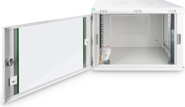 Actual product image Digitus 48.3cm 19inch wall cabinet 9HE SoHoline RAL7035 grey without shelf 505mmx600mmx450mm (9 RU, 19 inch rack)