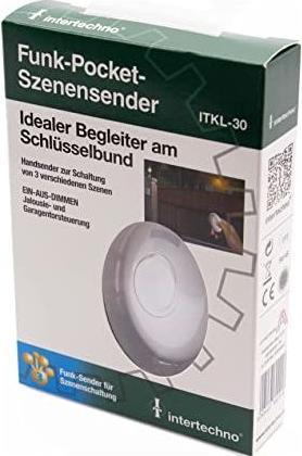 Actual product image intertechno Radio mini handheld transmitter ITKL-30 for scenes (Switch)