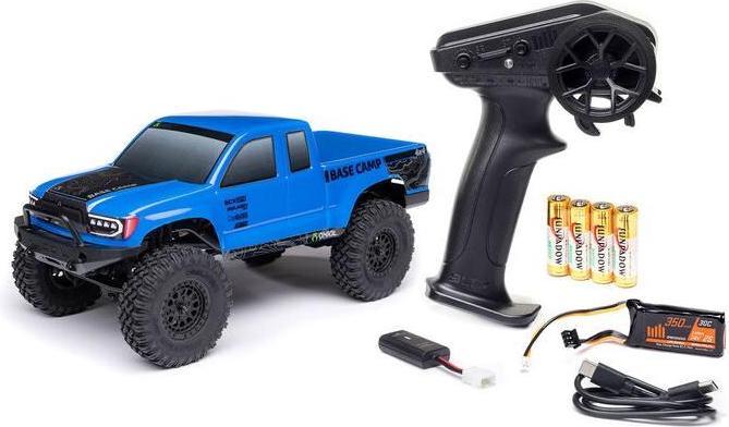 Actual product image Axial Rock Crawler SCX24 Base Camp 4WD, Blue RTR 1:24 (RTR Ready-to-Run)
