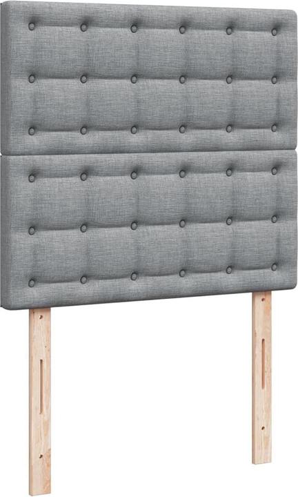 Produktbild VidaXL Bo x springbett mit Matratze 90 x 200 cm Stoff (90 x 200 cm, 90 x 200 cm)