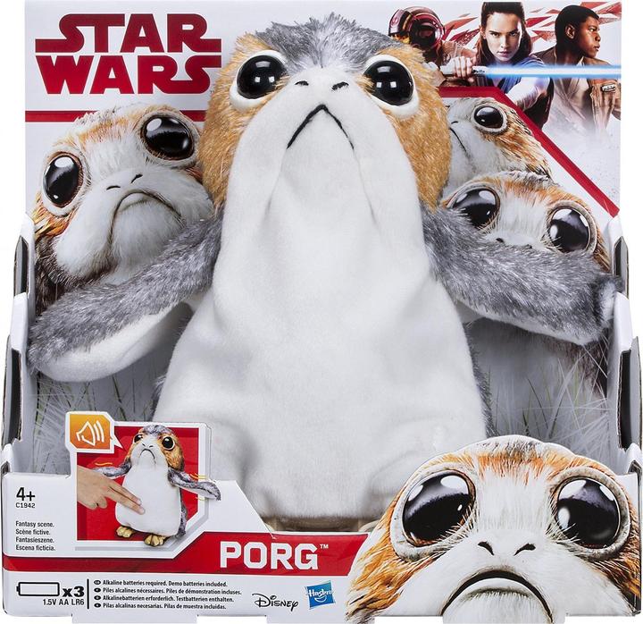 Actual product image Hasbro Star Wars Episode 8 Porg (30 cm)