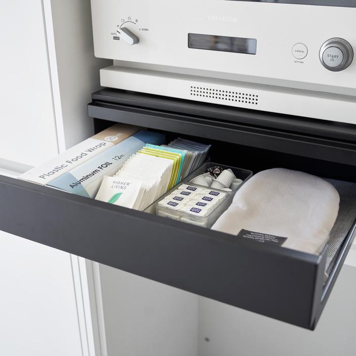 Actual product image Yamazaki Pull-out shelf with drawer for the TOWER kitchen unit