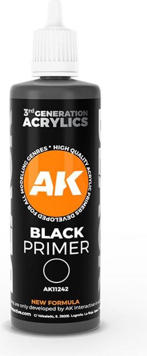 AK Interactive Ak 3GEN - Black Primer 100 ml 3Gen