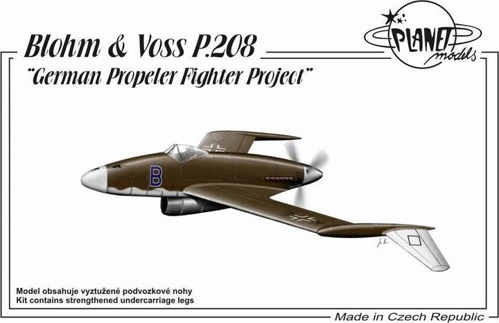 Actual product image Planet Models Blohm Voss P.208 German Propeler Fighter Project