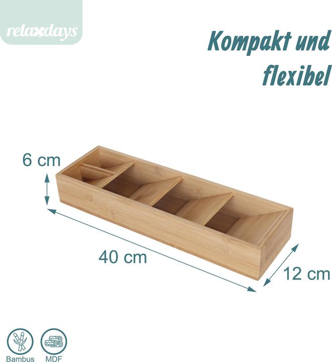 Actual product image Relaxdays cutlery tray