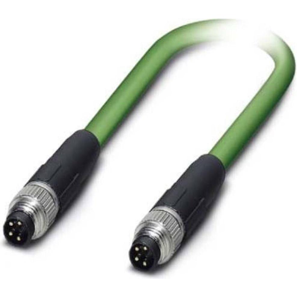 Phoenix Contact 1407350 Sensor-/Aktor-Anschlussleitung 5 m Polzahl: 4 1 St., Elektronikkabel + Stecker, Schwarz