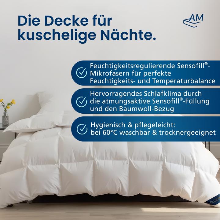 Produktbild AM Qualitätsmatratzen Bettdecke Mikrofaser 2er Set (650 g, 140 x 200 cm)