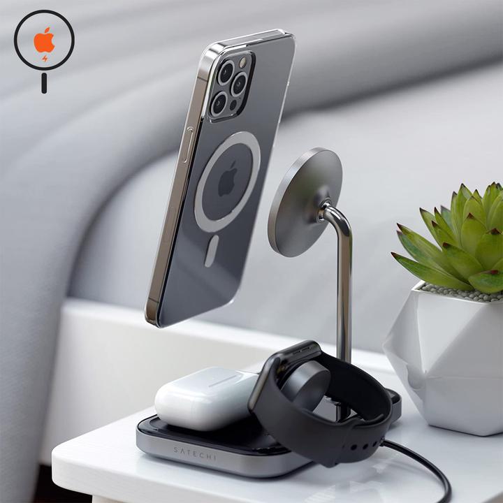 Actual product image Satechi 3-in-1 Magnetic Wireless Charging Stand (7.50 W)