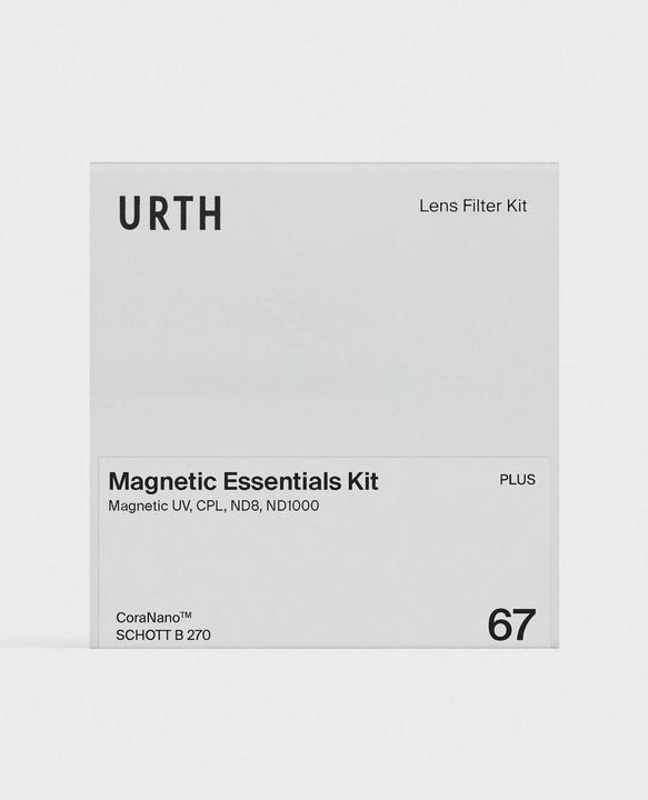 Immagine prodotto Urth Kit essenziale magnetico da 67 mm (Plus+) (UV+CPL+ND8+ND1000) (67 mm, Filtri grigi, Filtri polarizzanti, Filtro UV)
