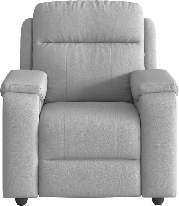 Actual product image vidaXL Massage armchair cloud grey fabric massage TV armchair