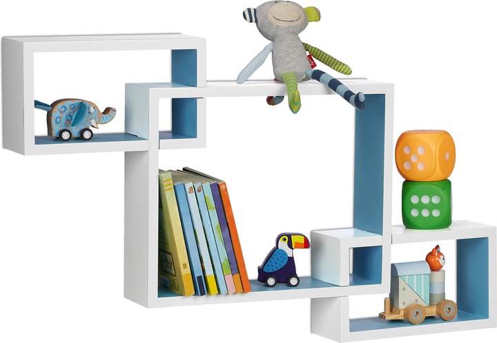 Image du produit Relaxdays Etagère murale 3 cubes à assembler (70,5 x 10 x 48 cm)