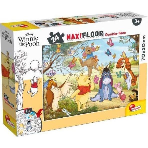 Lisciani Doppelseitiges Bodenpuzzle Maxi 24 Winnie Puuh (24 Teile)