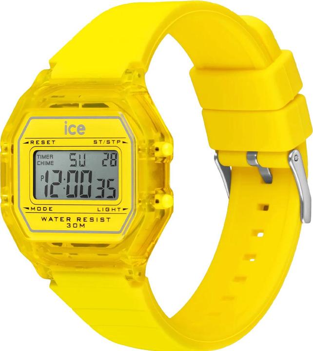 Actual product image ICE Watch Ice Digit Retro Electric Yellow Clear Small (32 mm)