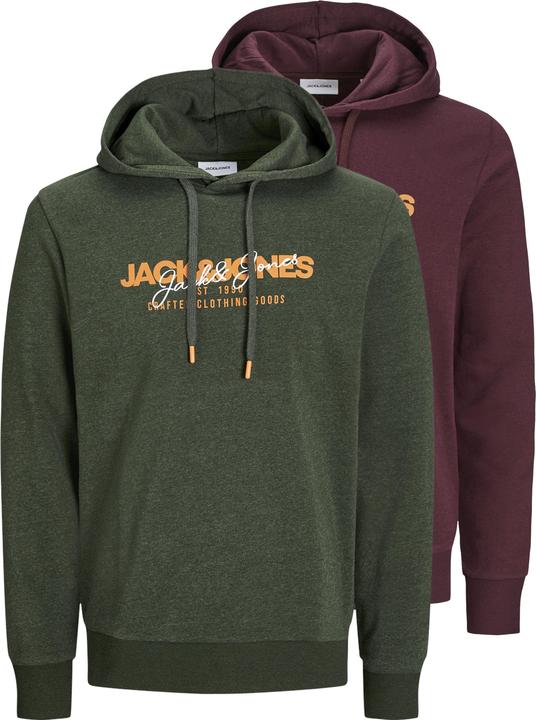 Jack & Jones Jjalvis Sweat Hood 2pk Mp