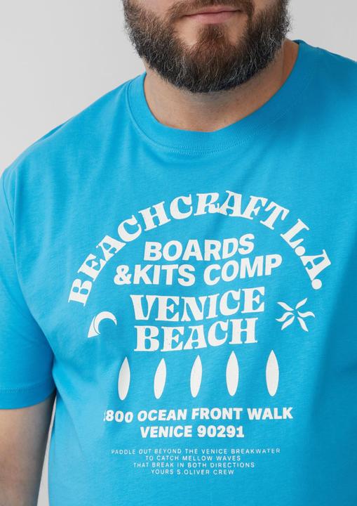 Immagine prodotto S.Oliver T-Shirt Baumwoll-T-Shirt mit Crewneck und Artwork (XXL)