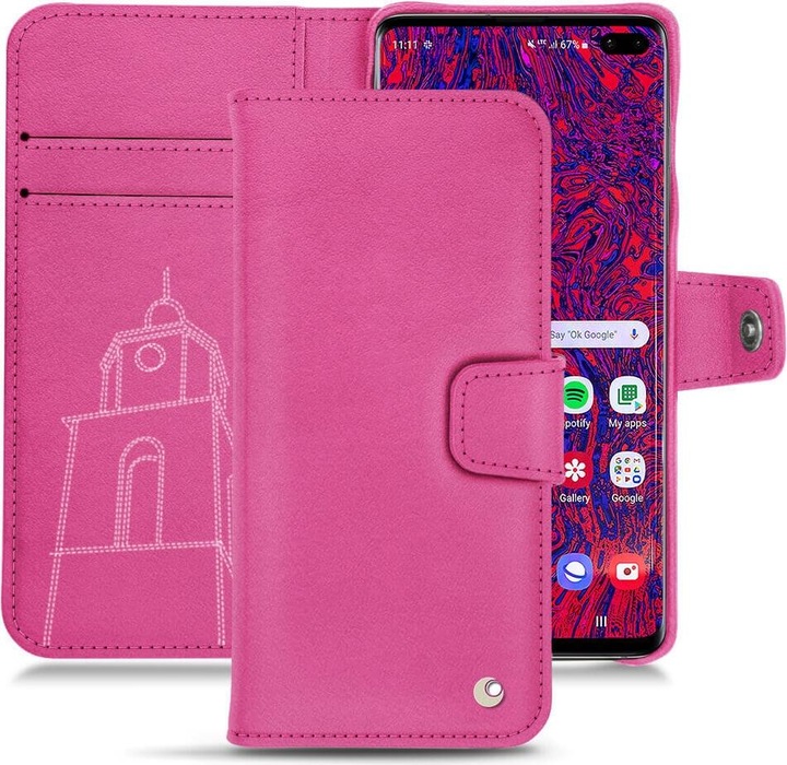 Noreve Lederschutzhülle Wallet (Samsung Galaxy S10+)