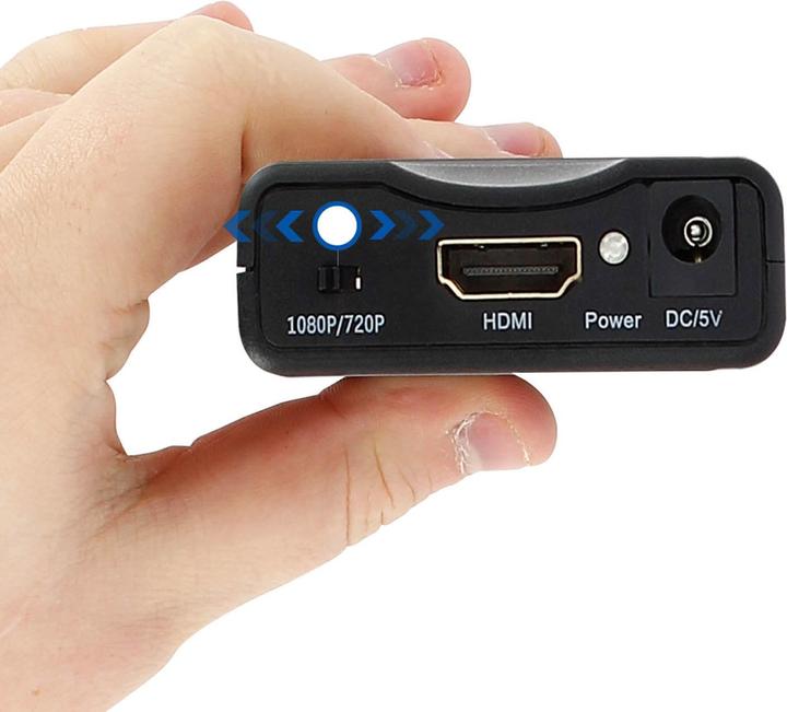 Produktbild LinQ 1080P SCART / HDMI Video-Adapter, SCART-HDMI by – Schwarz (HDMI)