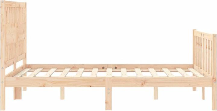 Immagine prodotto vidaXL Massivholzbett mit Kopfteil 140x200 cm (140 x 200 cm)