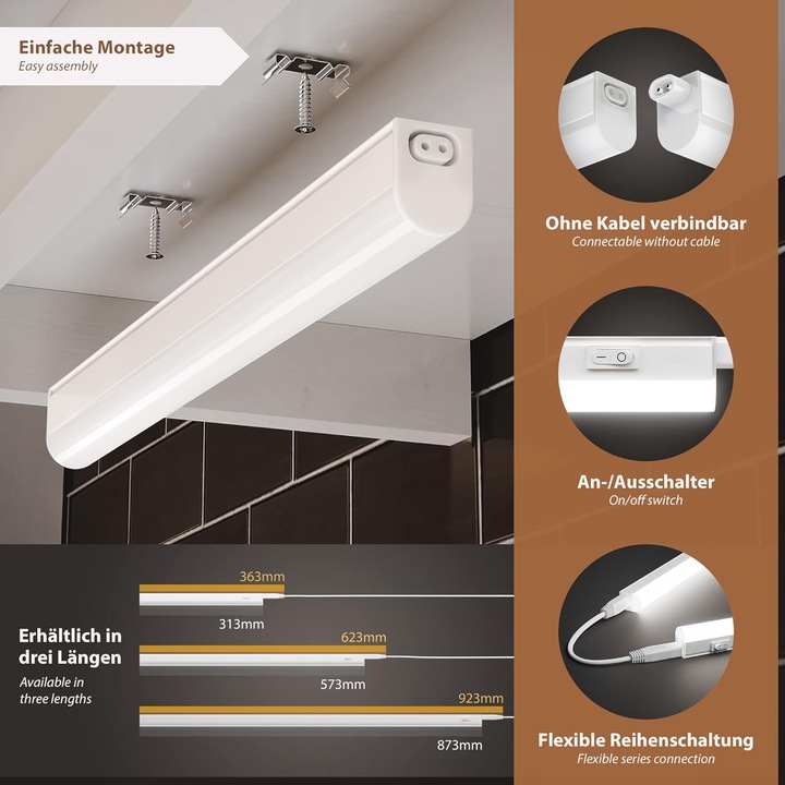 Immagine prodotto Parlat 3er Set LED Unterbau-Leuchten Rigel (445 lm)