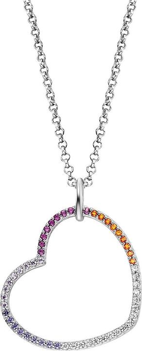 Immagine prodotto Engelsrufer Collana cuore arcobaleno (Argento 925, 42 cm)