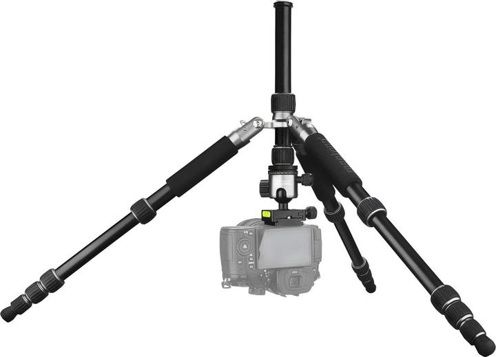 Produktbild mantona light traveller Reisestativ schwarz/grau (Metall)