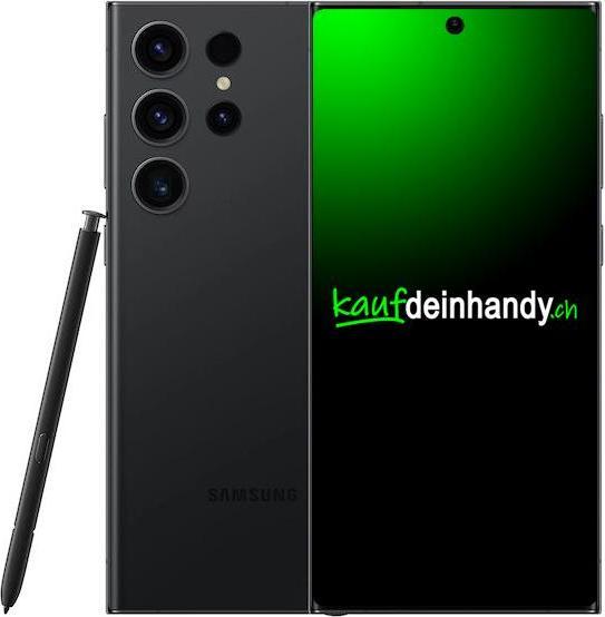 Actual product image Kaufdeinhandy.ch Galaxy S23 Ultra (256 GB, Black, D / Acceptable)