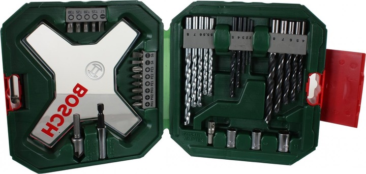 Image du produit Bosch Zubehör X - Line Jeu de forets et d'embouts classiques 34 pièces (5 mm, 6 mm, 7 mm, 8 mm, 4 mm, 3 mm, 2 mm, 5,5 mm)