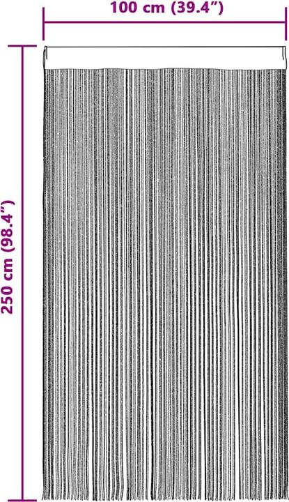 Actual product image vidaXL Fadenvorhang (100 x 250 cm)